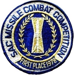 Strategic Air Command Missile Combat Competition First Place 1978

