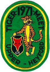 Tiger Meet 1971
North Atlantic Treaty Organization meet. USAF's 53 and 79 TFS participated. German made.

