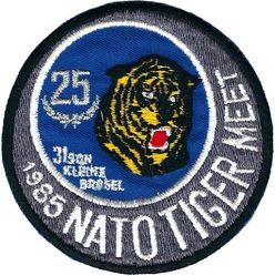 Tiger Meet 1985
North Atlantic Treaty Organization meet. USAF's 53 and 79 TFS participated. German made.

