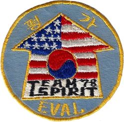 TEAM SPIRIT 1978 Evaluation
Korean made on felt.
