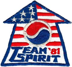 TEAM SPIRIT 1981
Korean made.
