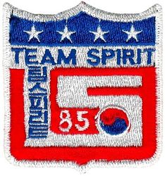 TEAM SPIRIT 1985
Korean made.
