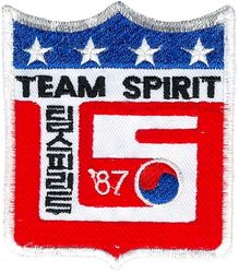 TEAM SPIRIT 1987
Korean made.
