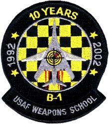 USAF Weapons School B-1 Division (57th Wing Detachment 4) 10th Anniversary
