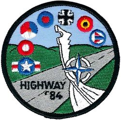 HIGHWAY 1984
North Atlantic Treaty Organization exercise. Consisted of landings and takeoffs of NATO fighter and transport planes from sections of the German Autobahn. 81 TFW, 32 TFS, and 496 TFS were among the USAF units that participated. German made.
