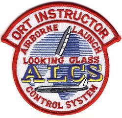 2d Airborne Command and Control Squadron Operational Readiness Training School Instructor
Created by Maj Greg Ogletree in early 1993 for wear by the ACC members comprising the faculty of the Air Force's Operational Readiness Training (ORT) School. ("ORT"--a term that had been used by ALCS since the late 1960s--would soon be replaced by the more familiar "CCTS.") 
