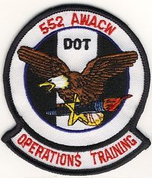 552d Airborne Warning and Control Wing Operations Training
