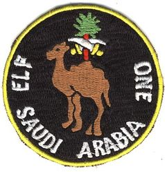 552d Airborne Warning and Control Wing Detachment 1
ELF= European Liaison Force. Deployed crews/aircraft from the 552 AWAC Wg provided round-the-clock airborne radar coverage, and enhanced Saudi air defences during the Iran/Iraq war, 1980-1989. 
