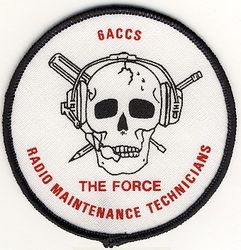 6th Airborne Command and Control Squadron Radio Maintenance Technician Morale
Printed patch.
