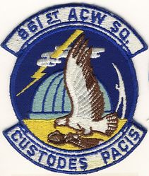 861st Aircraft Control and Warning Squadron
CUSTODES PACIS= Guardians of Peace
