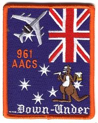 961st Airborne Air Control Squadron Australia Deployment
Year unknown.
