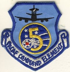 5th Air Force PACAF Command Element E-3
5 AF staff  that flew on E-3 missions, most likely on 961 AWACS aircraft. 
