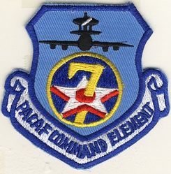 7th Air Force PACAF Command Element E-3
7 AF staff  that flew on E-3 missions, most likely on 961 AWACS aircraft. 

