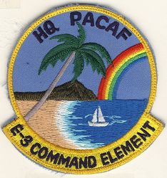 Pacific Air Forces E-3 Command Element
PACAF staff  that flew on E-3 missions, most likely on 961 AWACS aircraft. 
