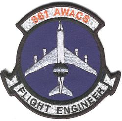 961st Airborne Warning and Control Squadron E-3A Flight Engineer
