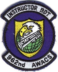 962d Airborne Warning and Control Squadron Instructor Battle Director Technician
