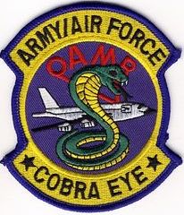 24th Strategic Reconnaissance Squadron RC-135X Cobra Eye
OAMP = Optical Aircraft Measurement Program 

