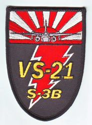Sea Control Squadron 21 (VS-21) S-3B Viking
Established as Torpedo Squadron FORTY ONE (VT-41) on 26 Mar 1945. Redesignated Attack Squadron ONE E (VA-1E) on 15 Nov 1946. Attack Squadron ONE E (VA-1E) and Fighter Squadron ONE E (VF-1E) were merged into Composite Squadron TWO ONE (VC-21) on 1 Sep 1948. Redesignated Air Anti-Submarine Squadron TWO ONE (AIRASRON 21 or VS-21) on 23 Apr 1950; Sea Control Squadron TWO ONE (VS-21) on 1 Oct 1993. Disestablished on 28 Feb 2005.

Grumman AF-2 Guardian, 1950-1955
Grumman S2F-1/2/2E Tracker, 1955-1974
Lockheed S-3A/B Viking, 1974-2005

